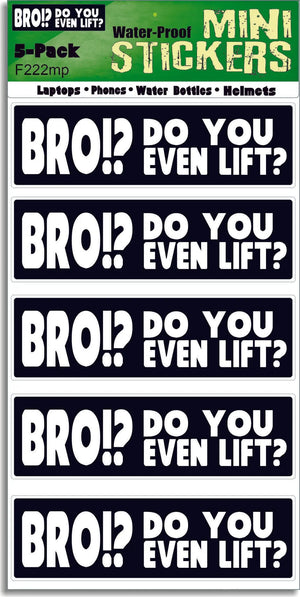 BRO!? Do You Even Lift? -  Funny Bumper Sticker, Car Magnet Humper Bumper