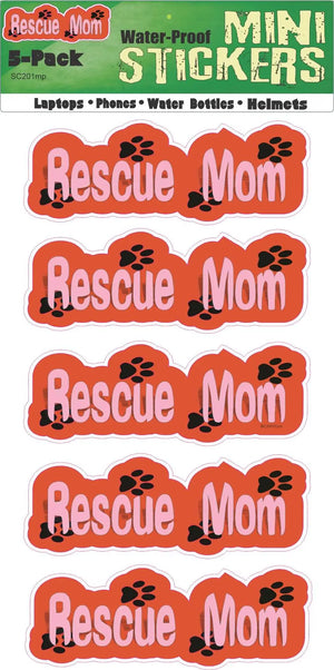 Rescue Mom - Dog Bumper Sticker/Car Magnet Humper Bumper