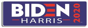 Biden Harris 2020 (Blue) 3" x 10" -  Decal Bumper Sticker-liberal Bumper Sticker Car Magnet Biden Harris 2020 (Blue) -   Decal for cars2020, anti trump, biden for president, biden logo, campaign, democrat, election, harris, joe 2020, kamala harris