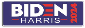 Biden Harris 2024 (Blue) 3" x 10" -  Decal Bumper Sticker-liberal Bumper Sticker Car Magnet Biden Harris 2024 (Blue)-   Decal for cars2020, anti trump, biden for president, biden logo, campaign, democrat, election, harris, joe 2020, kamala harris