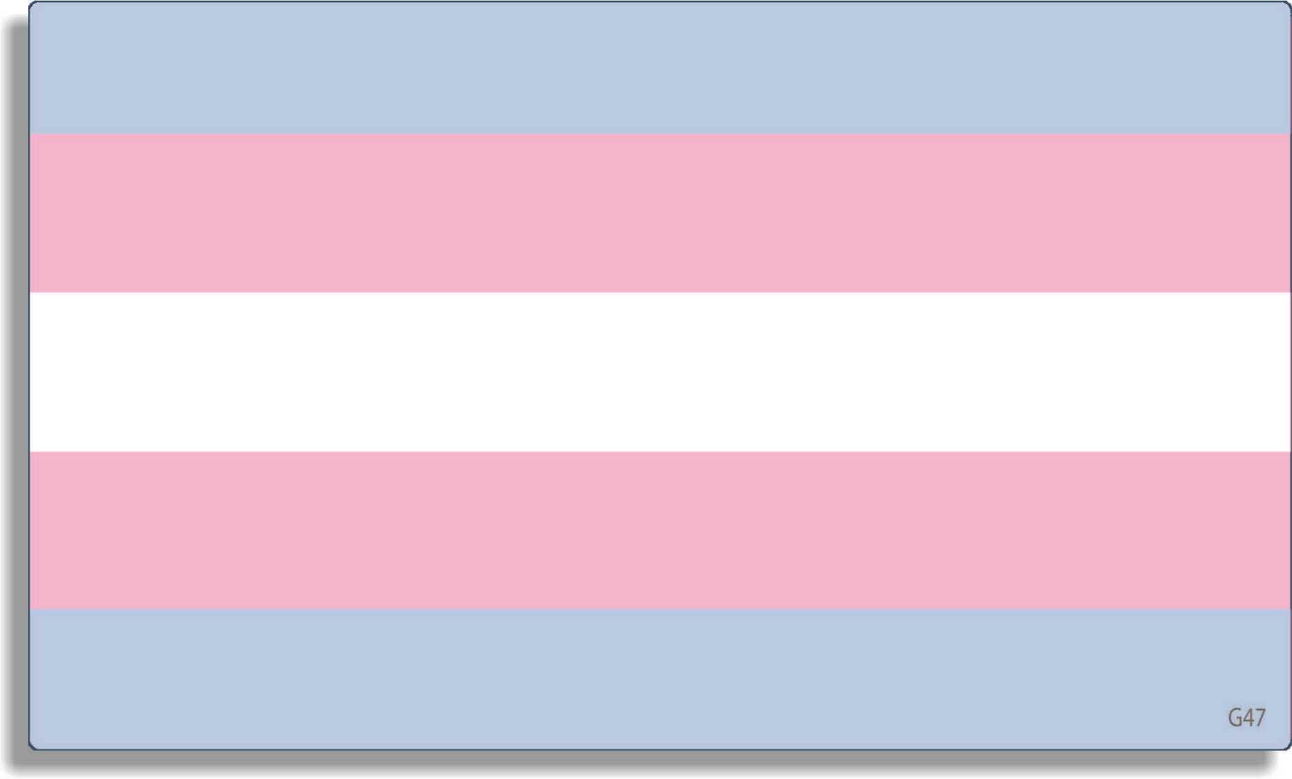 Transgender pride flag - 3" x 5" Bumper Sticker--Car Magnet- -  Decal Bumper Sticker-LGBT Bumper Sticker Car Magnet Transgender pride flag-  Decal for carsgay, glbtq, transexual