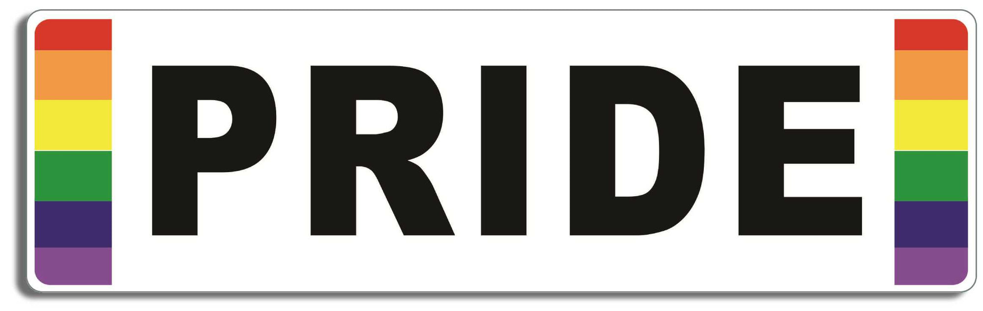 Pride - 3" x 10" Bumper Sticker--Car Magnet- -  Decal Bumper Sticker-LGBT Bumper Sticker Car Magnet Pride-    Decal for carsGay, lgbt, lgbtq, lgtq+, pride, trans, transgender