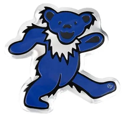 Grateful Dead Blue Dancing Bear Metal Sticker C&D Visionary