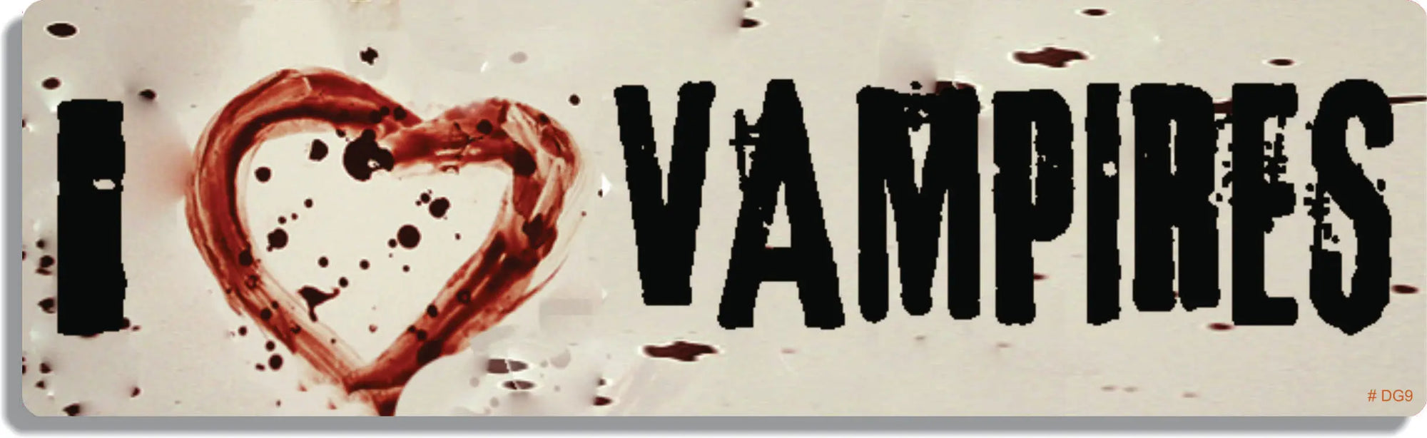 I Heart Vampires - Vampire Bumper Sticker, Car Magnet