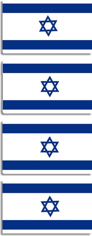 Israel Flag Bumper Sticker, Car Magnet, Sticker Sets Humper Bumper