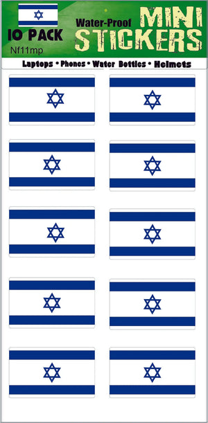 Israel Flag Bumper Sticker, Car Magnet, Sticker Sets Humper Bumper