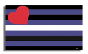 Leather Pride Flag - LGBT Bumper Sticker, Car Magnet Humper Bumper