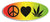 Peace, Love and Weed bumper Sticker- - 3" x 7.5" Bumper Sticker- -  Decal Bumper Sticker-peace Bumper Sticker Car Magnet Peace, Love and Weed  sticker-  Decal for carsliberal, peace, political