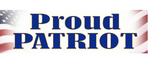 Proud Patriot Patriotic XL Bumper Sticker