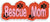 Rescue Mom - Contoured Inspirational Dog Bumper Sticker/Sticker Sets Humper Bumper