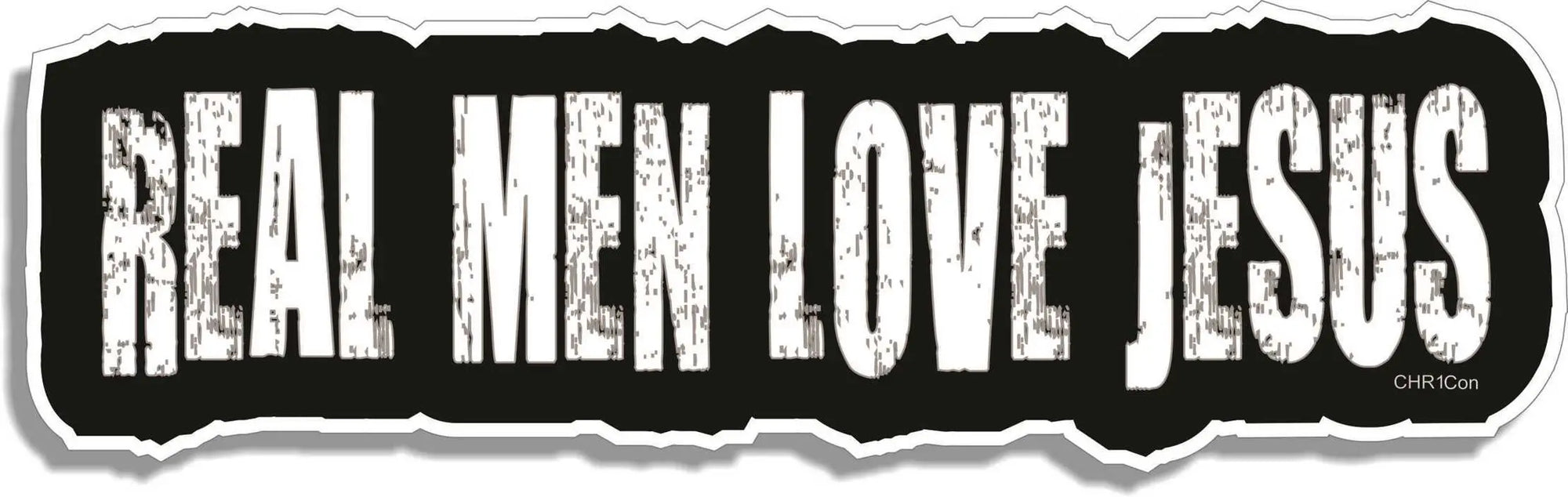Real Men Love Jesus - Christian Bumper Sticker/Sticker Sets Humper Bumper
