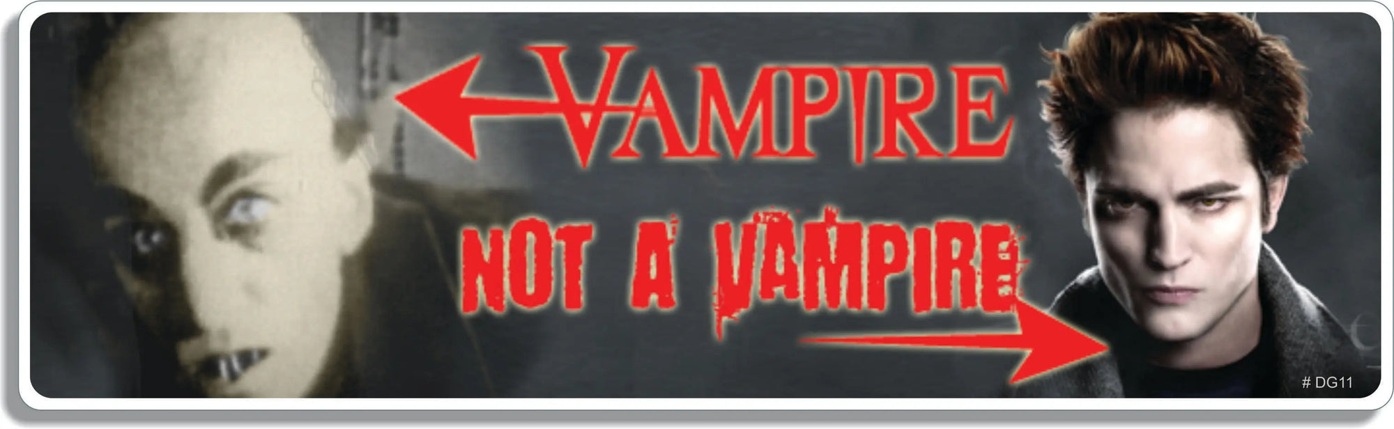 Vampire. Not A Vampire - Vampire Bumper Sticker, Car Magnet
