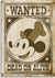Wanted Dead Or Alive Parody Poster Steamboat Mickey Bumper Sticker, Car Magnet Humper Bumper