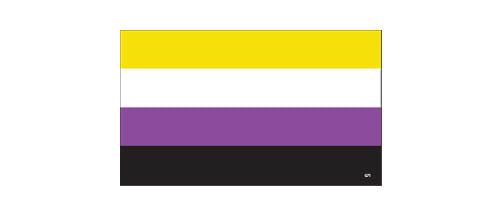 Non-Binary pride flag - 3" x 5" -  Decal Bumper Sticker-LGBT Bumper Sticker Car Magnet Non-Binary pride flag-  Decal for carsGay, lgbt, lgbtq, lgtq+, pride, trans, transgender