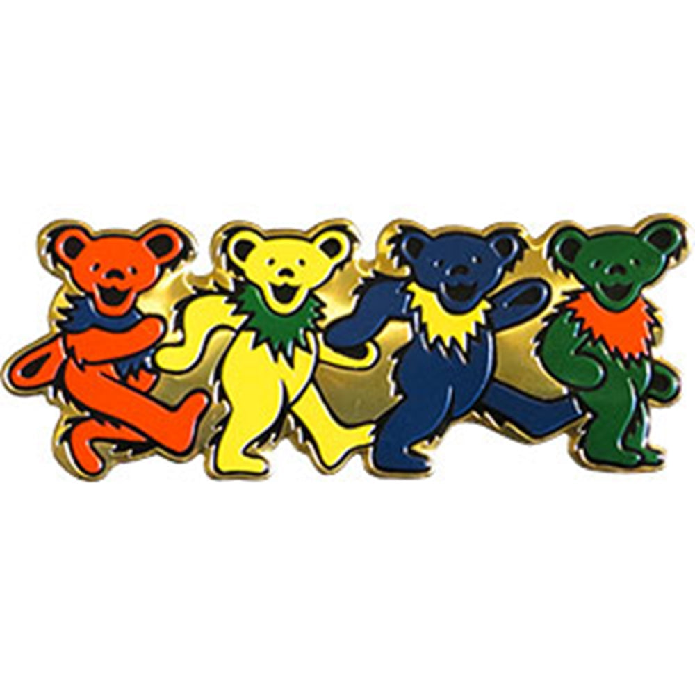 GRATEFUL DEAD Four Bears Gold Metal Sticker - Humper Bumper Emblem Sticker 
