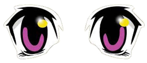 Anime eyes #1 - size: 3.75"H Bumper Sticker-s -  Decal Bumper Sticker-cool Bumper Sticker Car Magnet Anime eyes-  Decal for carsdragon ball, manga, pokemon