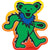 GRATEFUL DEAD Dancing Green Bear Sticker (Large) - Humper Bumper Sticker 