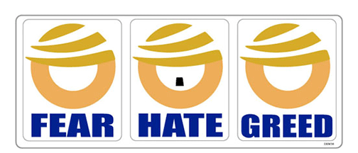 Set of 3 anti Trump Sticker-s -  3.5" x 2.75"  Bumper Sticker-s -  Decal Bumper Sticker-liberal Bumper Sticker Car Magnet Set of 3 anti Trump stickers-  Decal for cars#notmypresident, #resistance, anti gop, anti trump, democrat, funny anti trump, impeach trump, liberal, Politics, resist