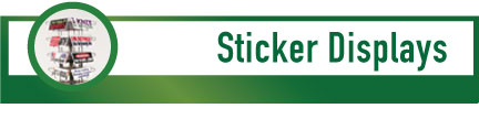 HANGING DISPLAYS (bumper sticker store displays)