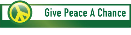 GIVE PEACE A CHANCE (peace bumper stickers and car magnets)