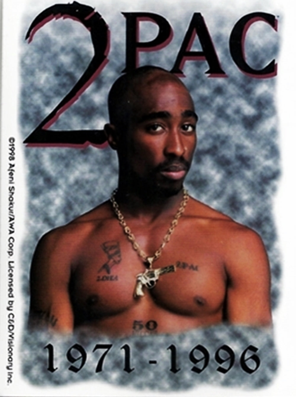 TUPAC SHAKUR No Shirt Sticker - Humper Bumper Sticker 