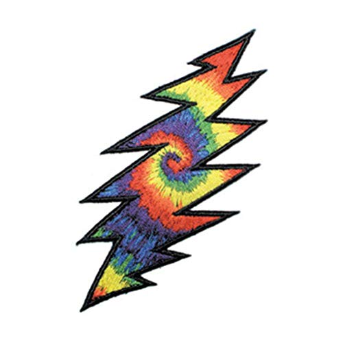 Grateful Dead Tie Dye Lightening Patch - Humper Bumper Patch 