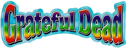 GRATEFUL DEAD Rainbow Logo Die Cut Sticker - Humper Bumper Sticker 