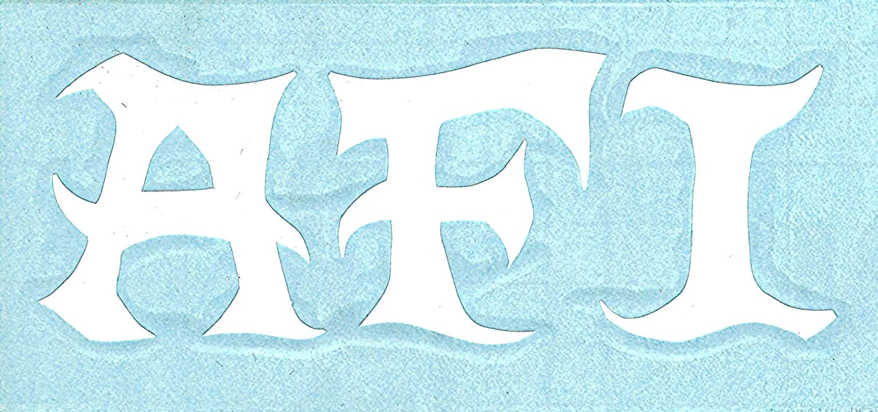 AFI Logo Rub-On Sticker C&D Visionary