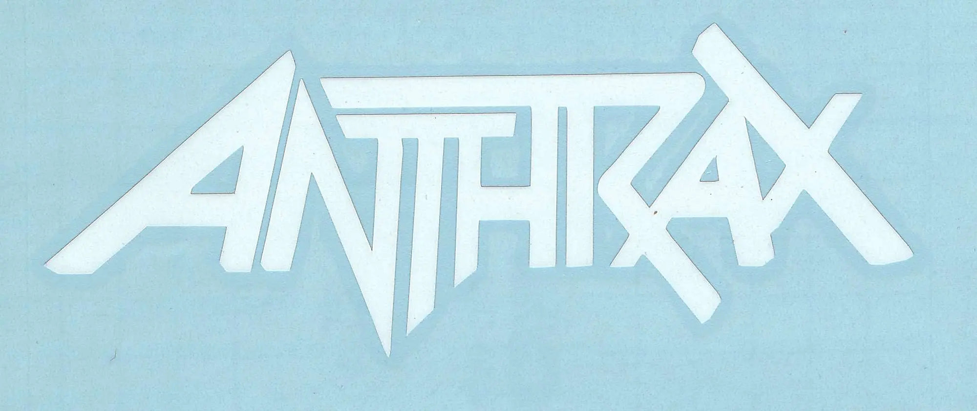 Anthrax Logo Rub On Vinyl Cut Sticker C&D Visionary