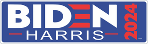 Biden Harris 2024 (Blue) - Political Bumper Sticker, Car Magnet Humper Bumper