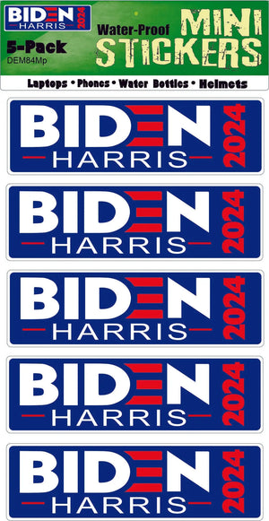 Biden Harris 2024 (Blue) - Political Bumper Sticker, Car Magnet Humper Bumper