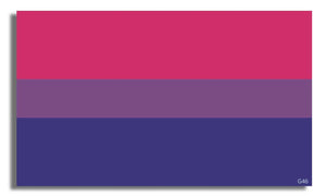 Bisexual Pride Flag - LGBT Bumper Sticker, Car Magnet Humper Bumper