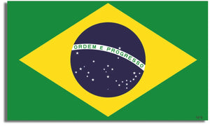 Brazilian Flag - Flag Bumper Sticker, Car Magnet Humper Bumper