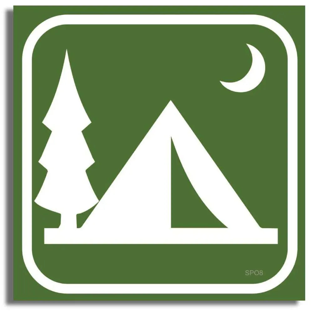 Camping Sports Bumper Sticker Humper Bumper