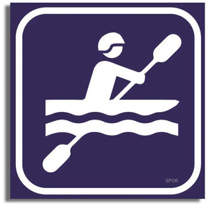Kayaking / Canoeing Sports Bumper Sticker Humper Bumper