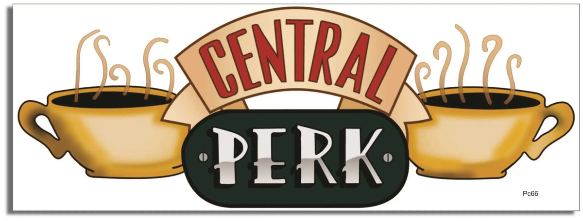 Central Perk - Funny Bumper Sticker, Car Magnet Humper Bumper