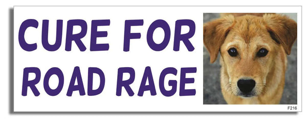 funny Bumper Sticker Car Magnet Cure For Road Rage- Decal for cars ...