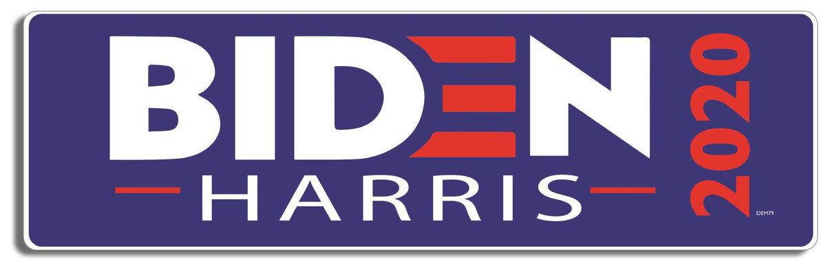 Biden Harris 2020 (Blue) 3" x 10" -  Decal Bumper Sticker-liberal Bumper Sticker Car Magnet Biden Harris 2020 (Blue) -   Decal for cars2020, anti trump, biden for president, biden logo, campaign, democrat, election, harris, joe 2020, kamala harris