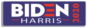 Biden Harris 2020 (Blue) 3" x 10" -  Decal Bumper Sticker-liberal Bumper Sticker Car Magnet Biden Harris 2020 (Blue) -   Decal for cars2020, anti trump, biden for president, biden logo, campaign, democrat, election, harris, joe 2020, kamala harris