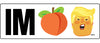 Appox. 50 Impeach Trump Peach Emoji Logo 3" x 10" -  Car Car Magnet- Bumper Sticker-liberal Bumper Sticker Car MagnetCar Magnet Appox. 50 Impeach Trump Peach Emoji Logo-  Decal for cars#notmypresident, anti trump, democrat, impeach trump, resist