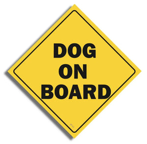 Dog on Board - Funny Bumper Sticker, Car Magnet Humper Bumper