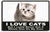 I love cats, but I could never eat a whole one on my own - 3.75" x 6" Bumper Sticker--Car Magnet- -  Decal Bumper Sticker-funny Bumper Sticker Car Magnet I love cats, but I could never eat-  Decal for carsCats