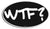 WTF? - 4" x 6" Bumper Sticker- -  Decal funny Bumper Sticker Car Magnet WTF?-4" x 6"  Sticker-   Decal for cars funny, funny quote, funny saying