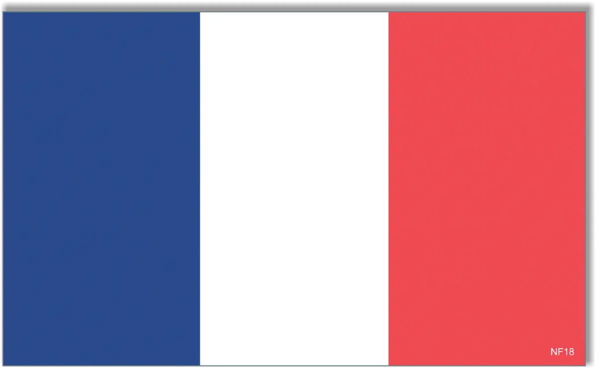 French Flag Bumper Sticker, Car Magnet Humper Bumper