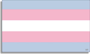 Transgender pride flag - 3" x 5" Bumper Sticker--Car Magnet- -  Decal Bumper Sticker-LGBT Bumper Sticker Car Magnet Transgender pride flag-  Decal for carsgay, glbtq, transexual
