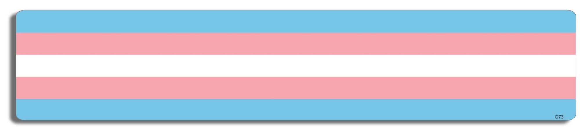 Transexual Skinny Flag - 2" x 10" -  Decal Bumper Sticker-LGBT Bumper Sticker Car Magnet Transexual Skinny Flag-  Decal for carsgay, lgbtq, pride, trans, transgender