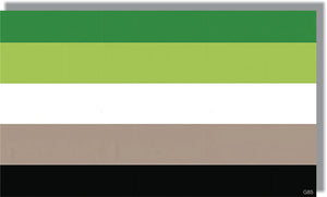 Aromantic Pride Flag - LGBTQ+ Bumper Sticker, Car Magnet