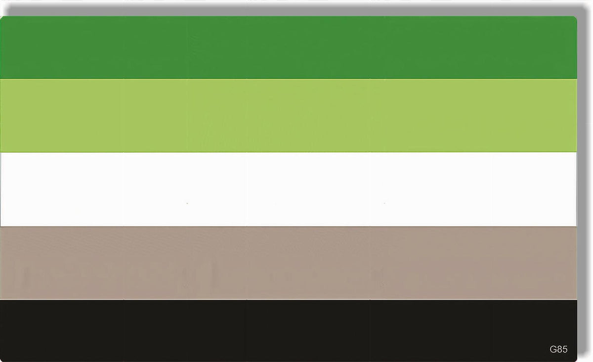 Aromantic Pride Flag - LGBTQ+ Bumper Sticker, Car Magnet