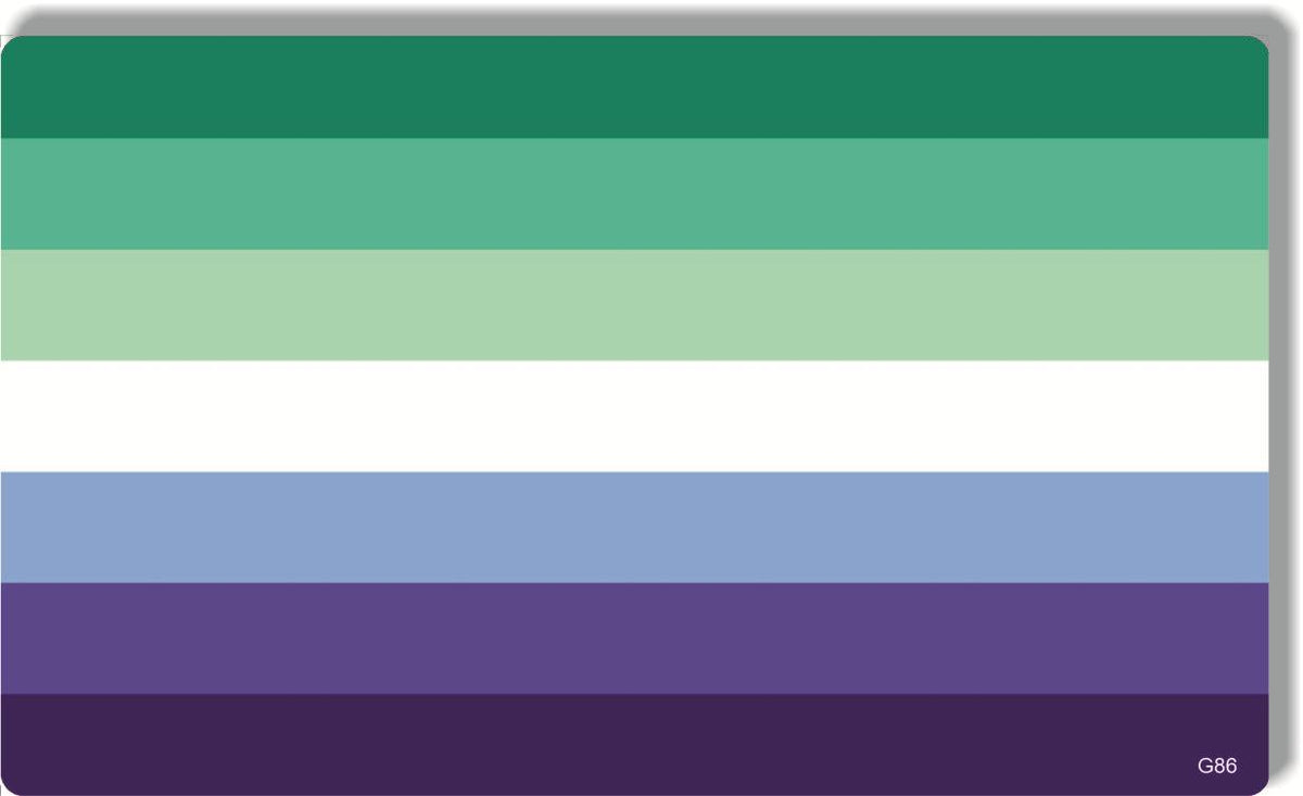 Male Love MLM Pride Flag - Pride Bumper Sticker, Car Magnet