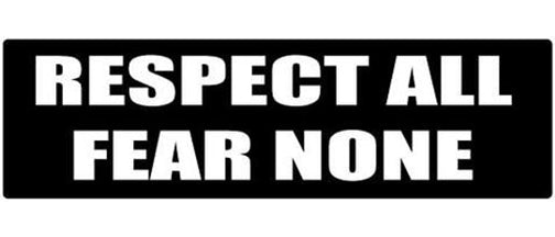 Respect all. Fear none - 2 PACK mini Sticker-s -  -  Mini-Sticker-s MiniSticker-shelmet-mini stickers Respect all. Fear none-2 PACK mini- sticker set for helmetshelmet, small